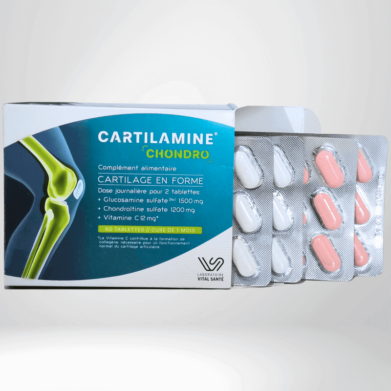 Comprimés Cartilamine Chondro – glucosamine et chondroïtine pour les articulations