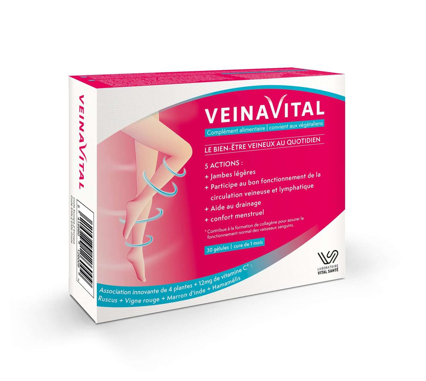 Veinavital – complément naturel pour améliorer la circulation sanguine et le confort veineux