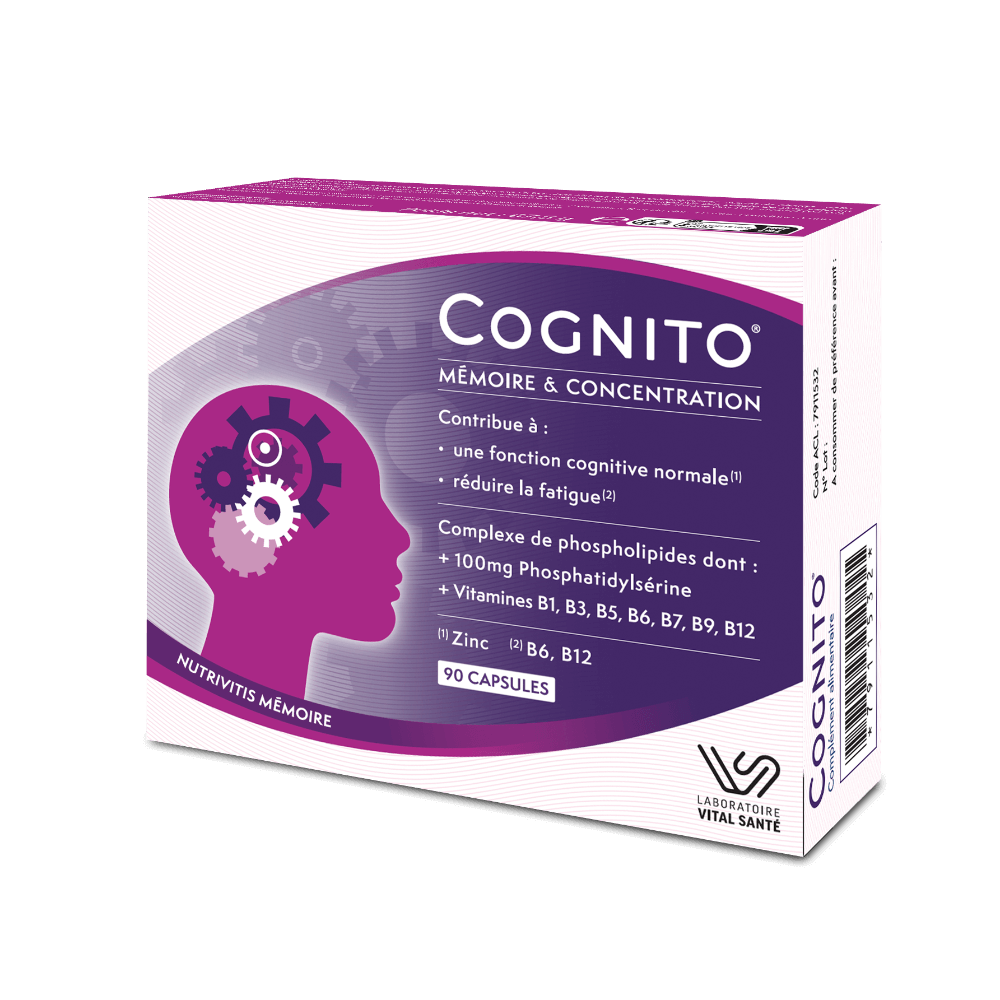 Cognito Mémoire – complément alimentaire pour mémoire et concentration Vital Santé
