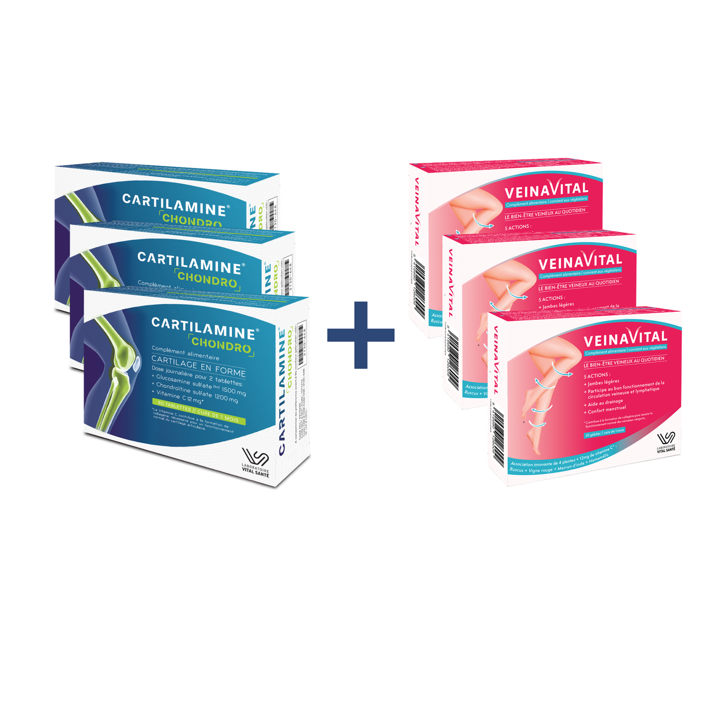 Pack Articulations + Jambes Légères – Programme Chondro 3 mois