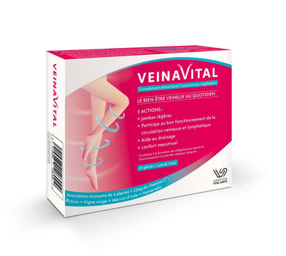 Veinavital – complément naturel pour améliorer la circulation sanguine et le confort veineux
